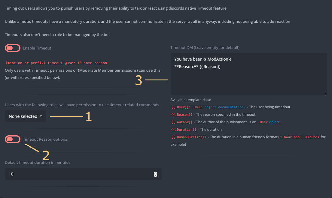 Common Moderation Configuration