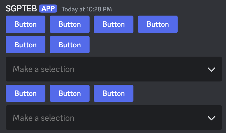 Message with Manually Distributed Components